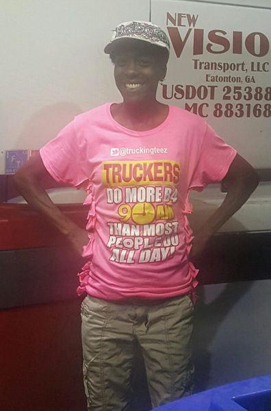 TRUCKAWEAR TRUCKERS DO MORE B4 9AM THAN MOST PEOPLE DO ALL DAY  LADY TRUCKER TSHIRTS