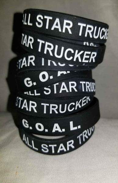 "ALL STAR TRUCKER WRISTBAND" 100%SILICONE